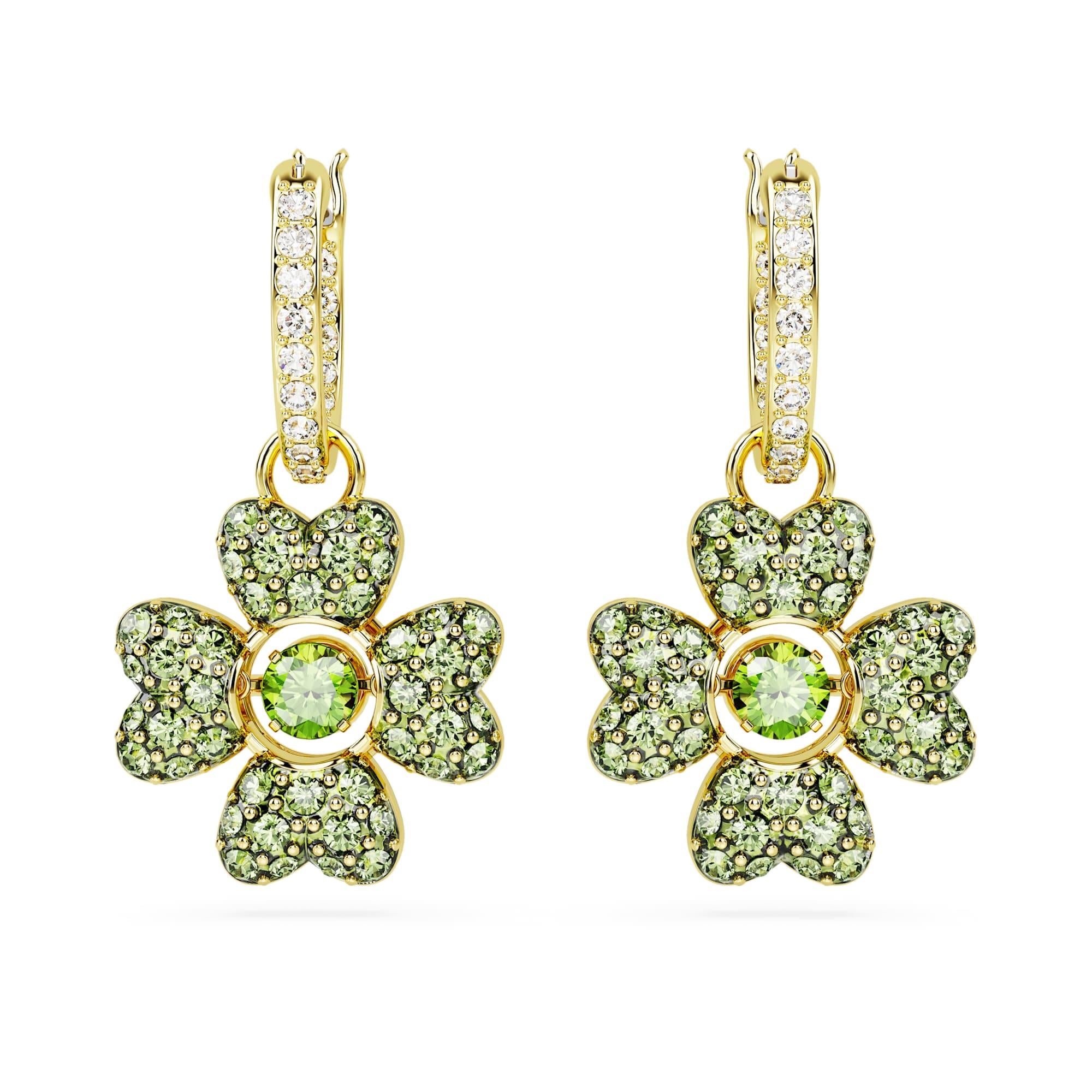 Swarovski Küpe Idyllia:Pe Mn Hoop Clover Cz Gre/Gos 5670664