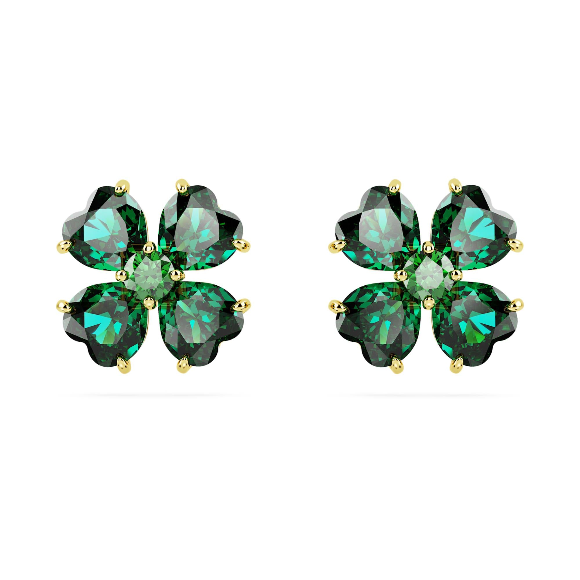 Swarovski Küpe Idyllia:Pe Stud Clover Gre/Gos 5666236