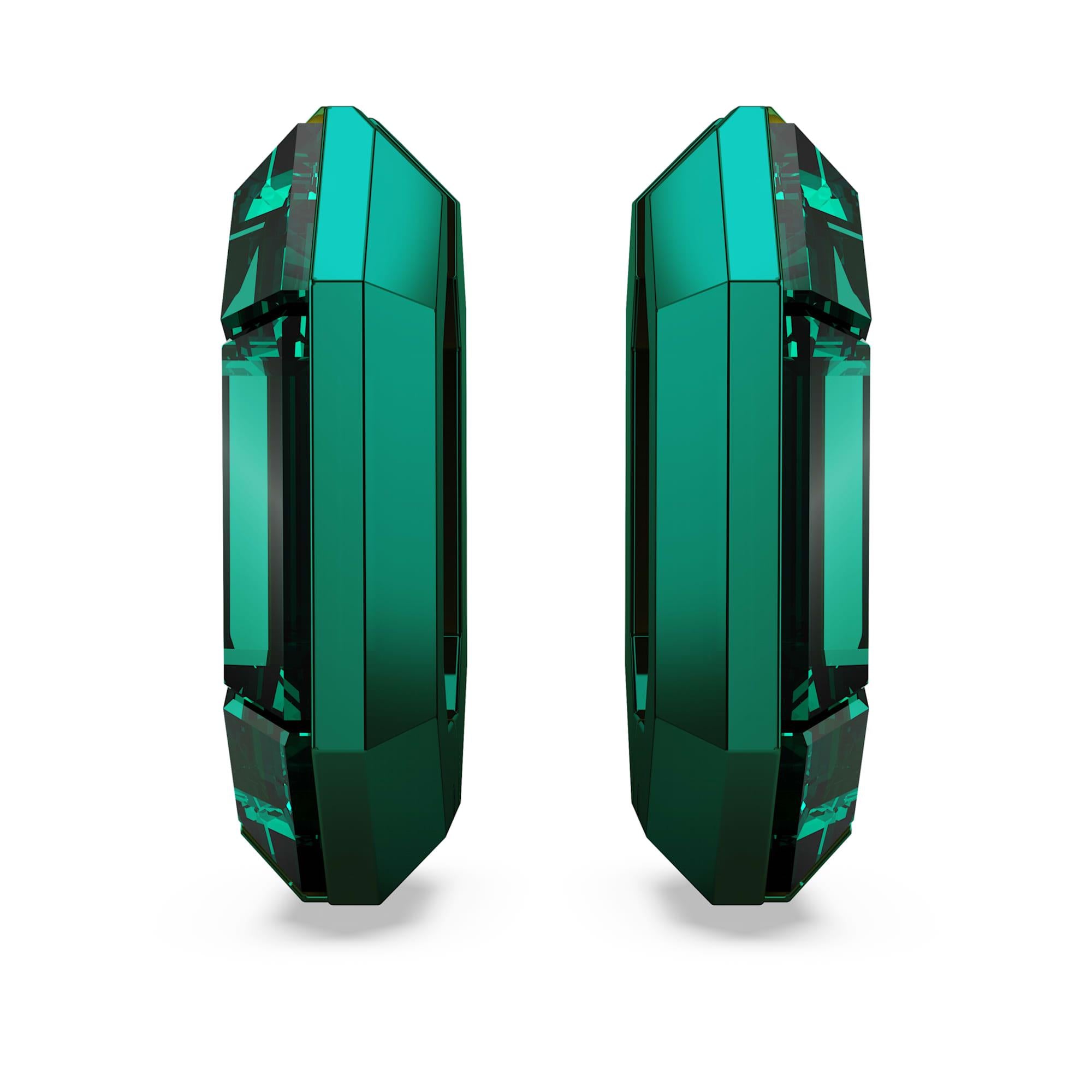 Swarovski Küpe Lucent:Pe Mn Hoop Emer/Pgn 5680786