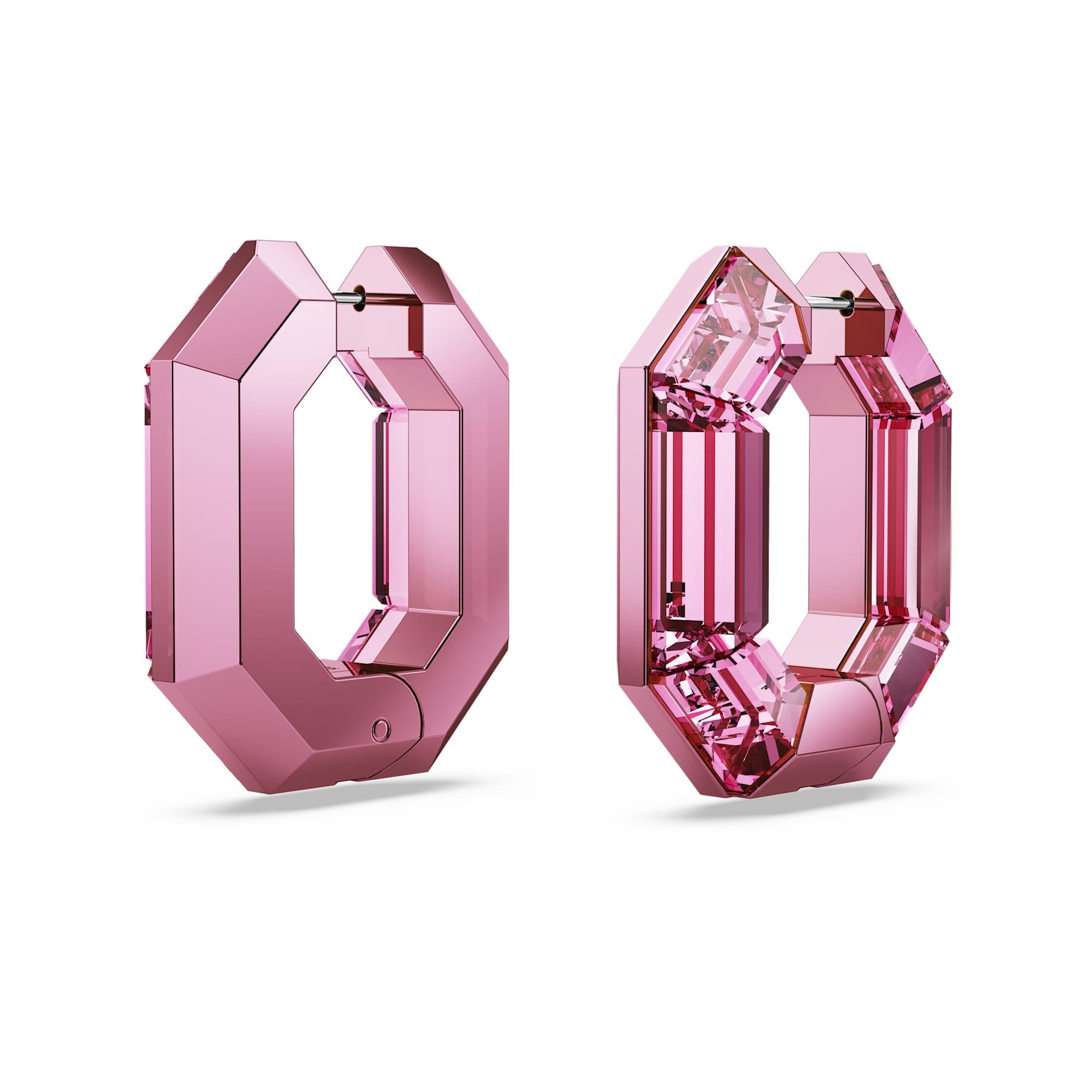 Swarovski Küpe Lucent:Pe Mn Hoop Rose/Oth 5680783