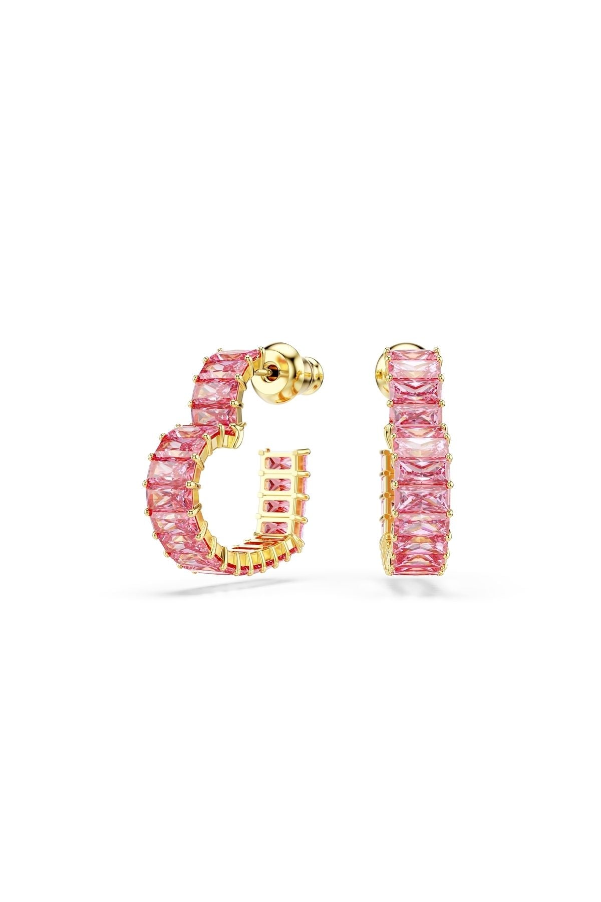 Swarovski Küpe Matrıx:Pe Hoop Hrt S Pınk/Gos 5706340