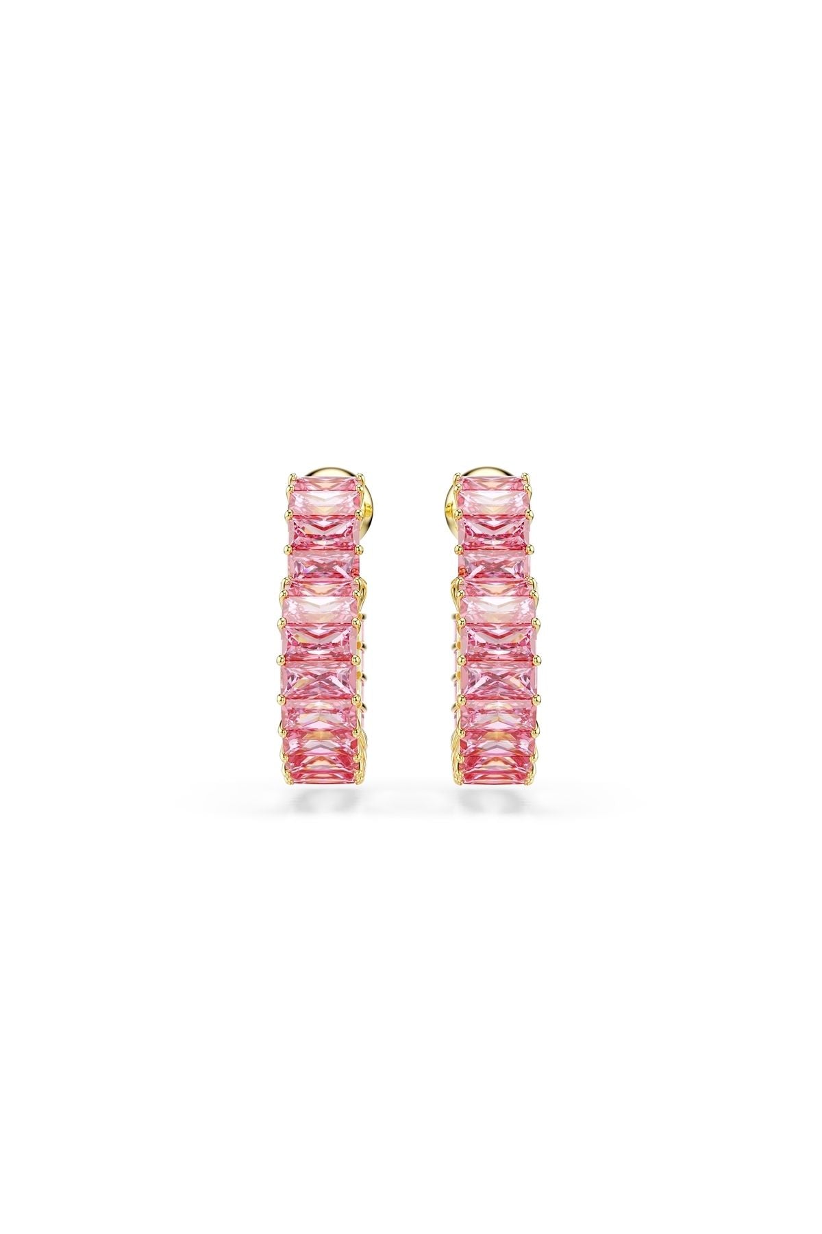Swarovski Küpe Matrıx:Pe Hoop Hrt S Pınk/Gos 5706340