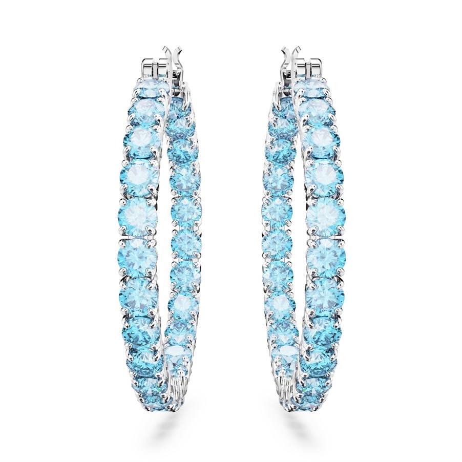 Swarovski Küpe Matrix:Pe Hoop M Aquam/Rhs 5647446