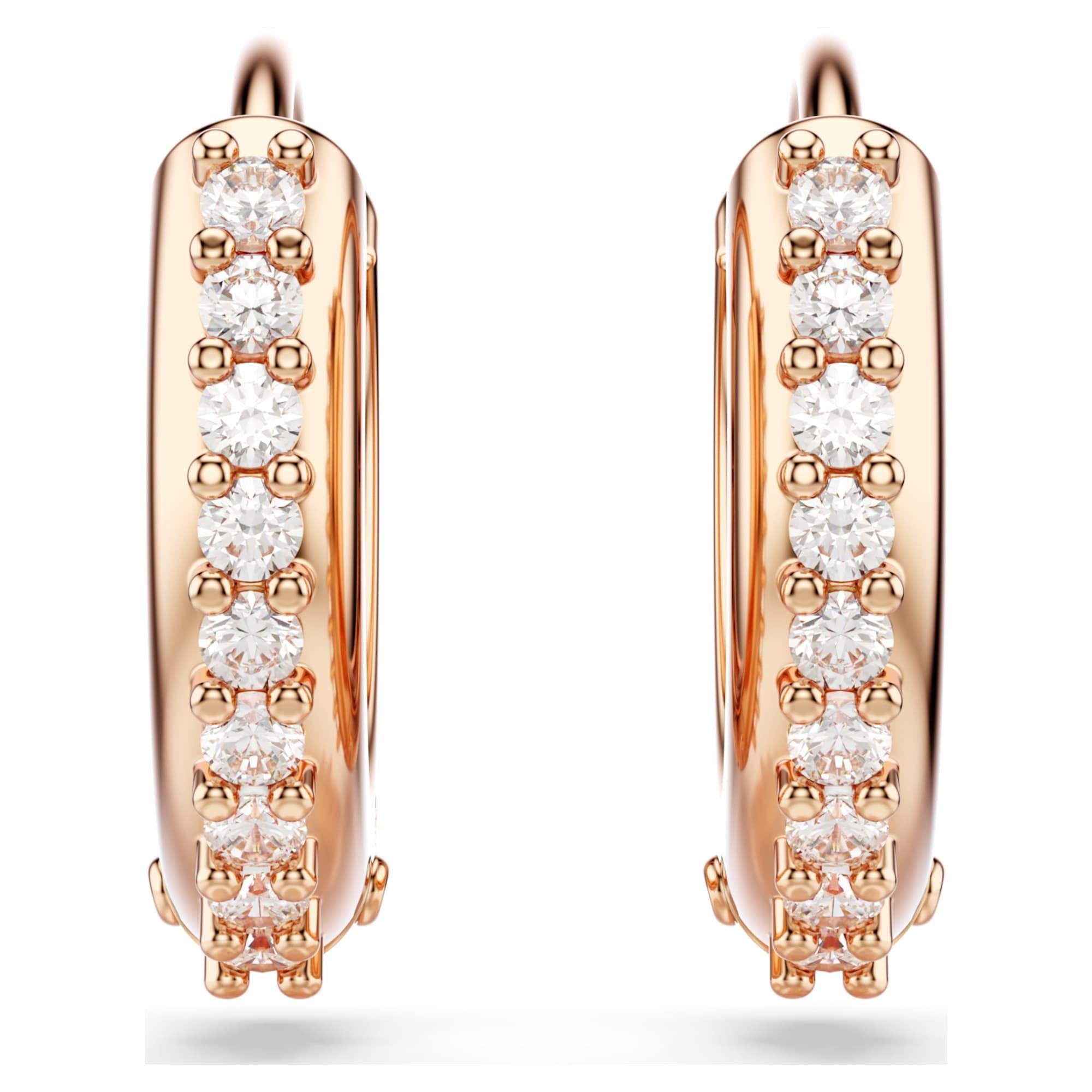 Swarovski Küpe Matrıx:Pe Mn Hoop Matrıx Whıte/Ros 5690669