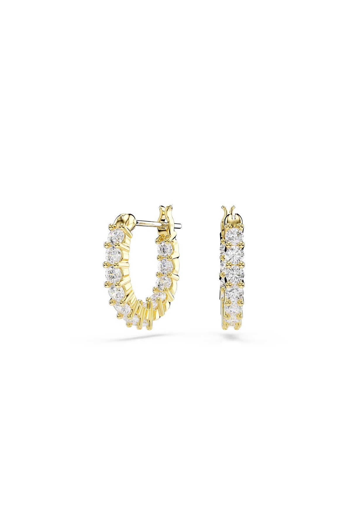 Swarovski Küpe Matrıx:Pe Mn Hoop Whıte/Gos 5733398