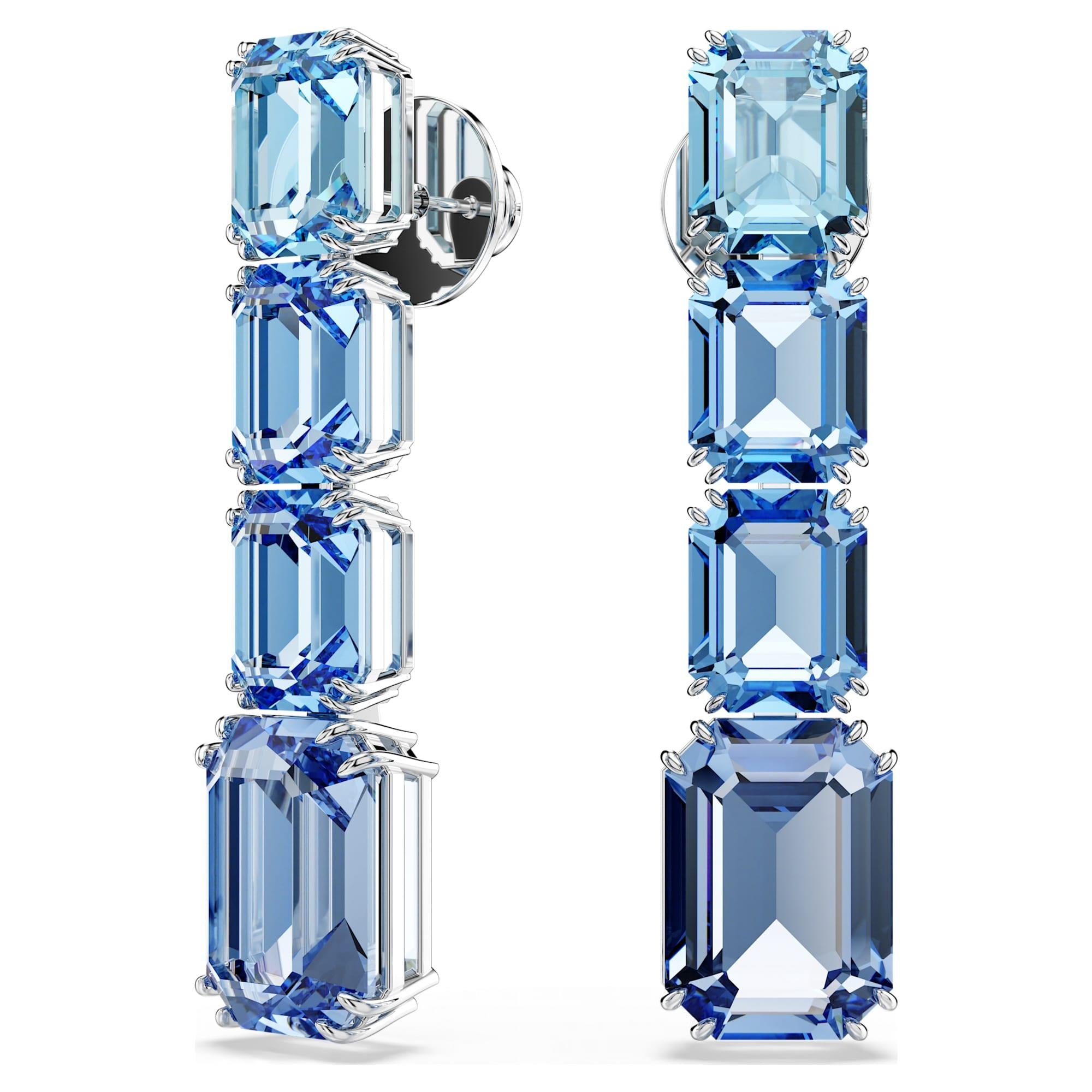 Swarovski Küpe Mıllenıa:Pe Blu/Rhs 5696516