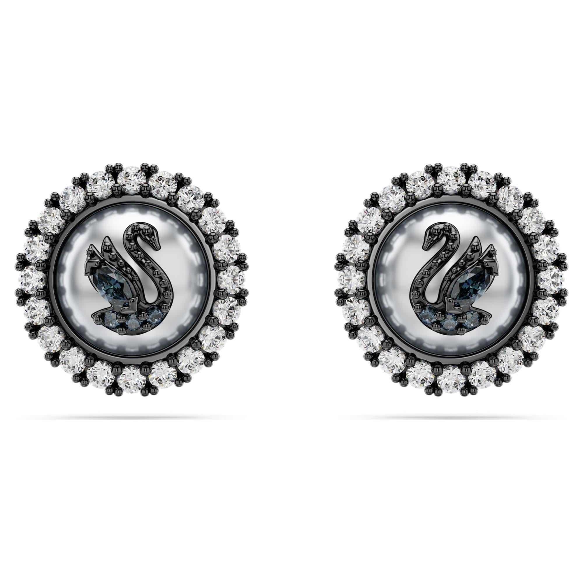 Swarovski Küpe Swan:Pe Prl Gry/Bru 5680848