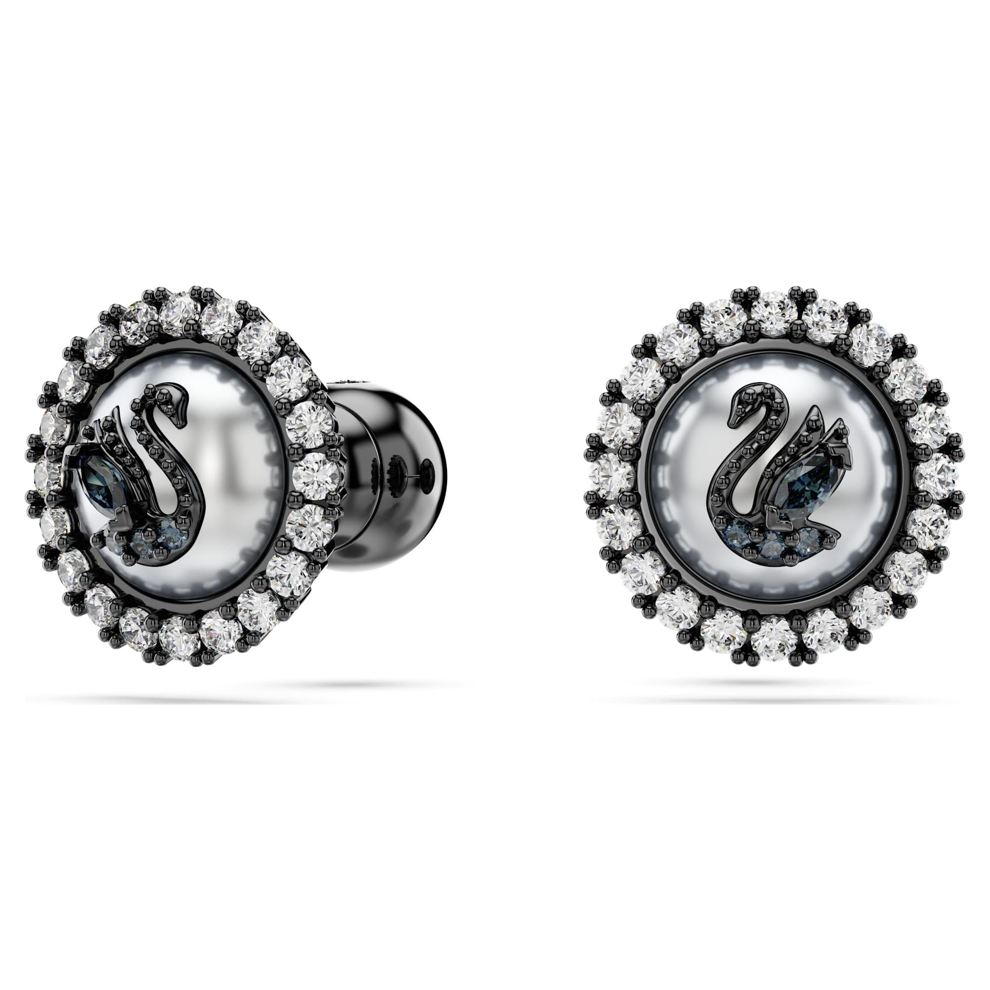Swarovski Küpe Swan:Pe Prl Gry/Bru 5680848
