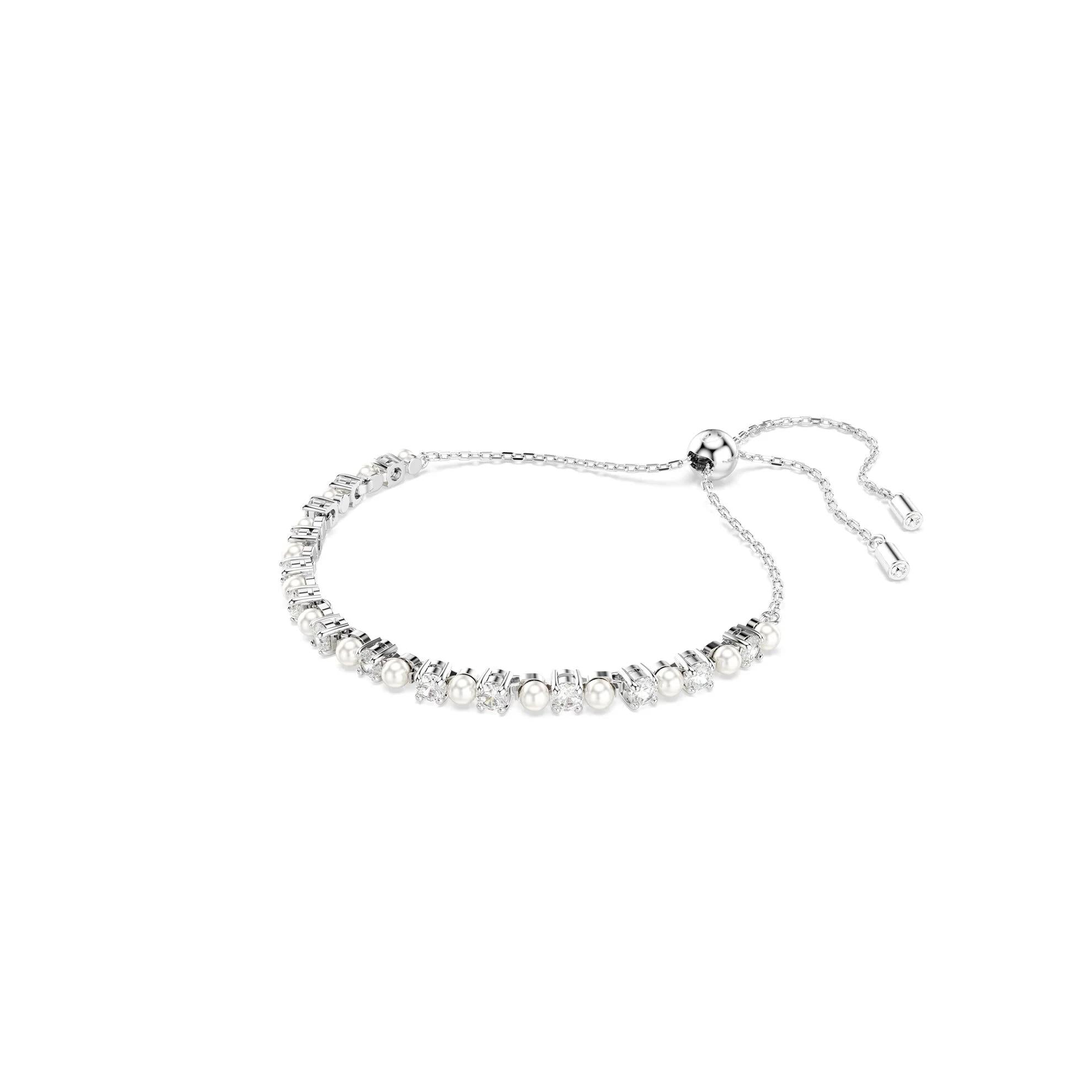 Swarovski MATRIX:BRACELET 3MM WHITE/RHS M 5689633