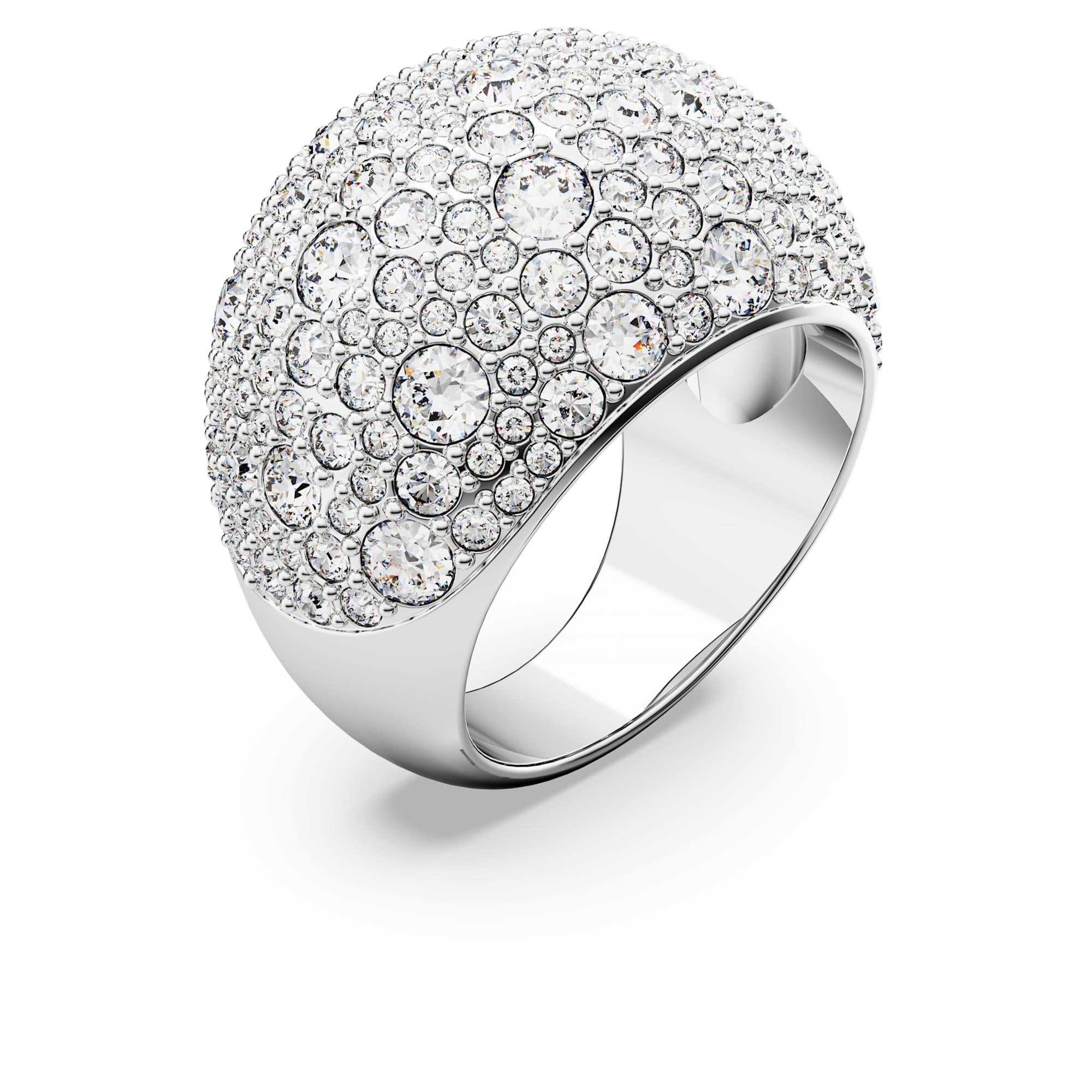 Swarovski Yüzük Luna:Ring Full Cre/Rhs 52 5677135