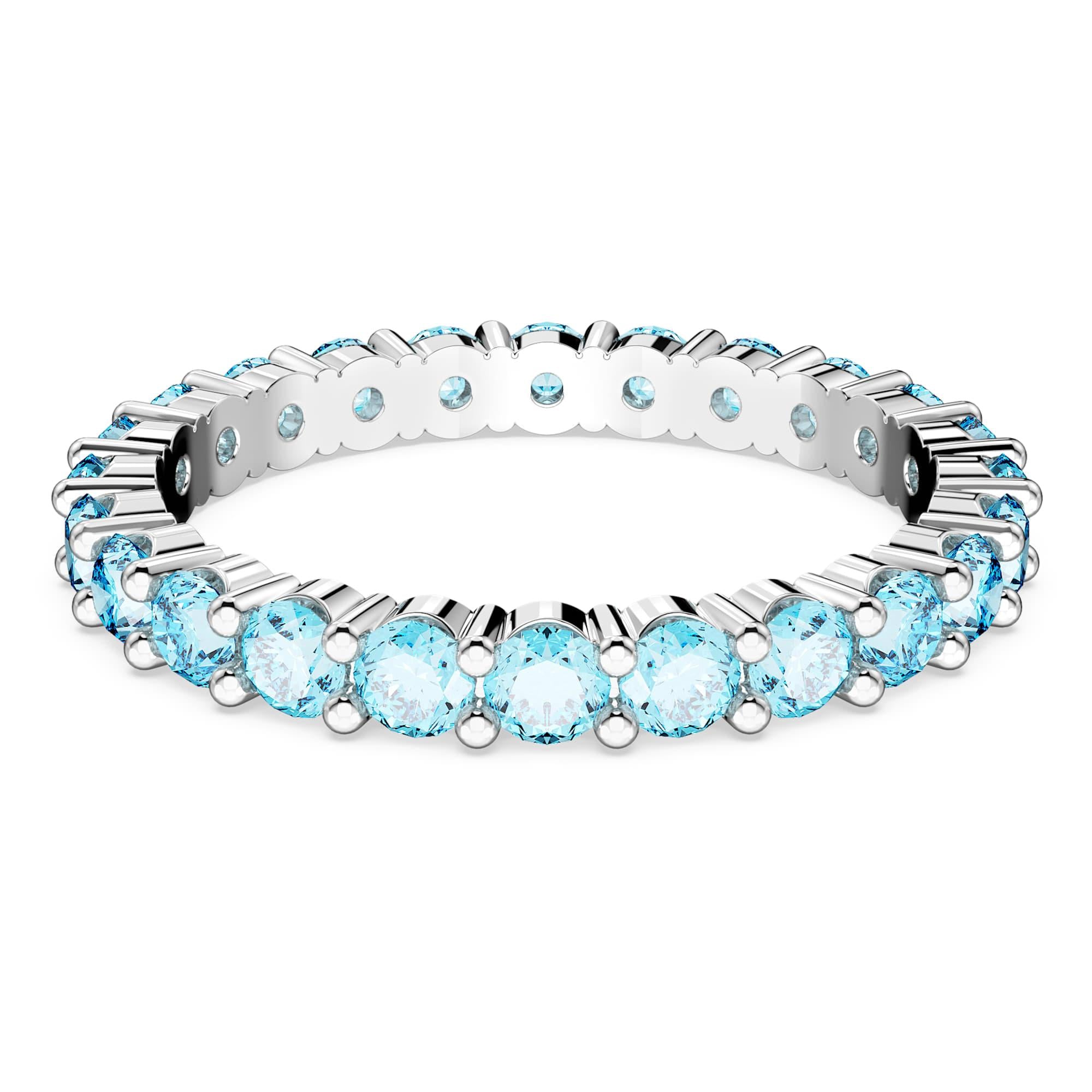 Swarovski Yüzük Matrix:Ring Aqua Blu/Rhs 64 5664429
