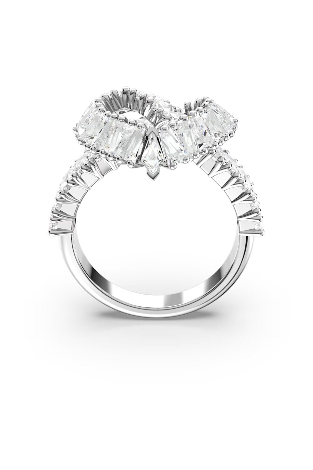 Swarovski Yüzük Matrix:Ring Hrt Woven Whi/Rhs 55 5647590
