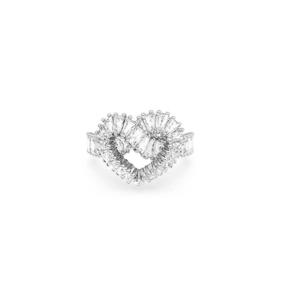 Swarovski Yüzük Matrix:Ring Hrt Woven Whi/Rhs 60 5648293