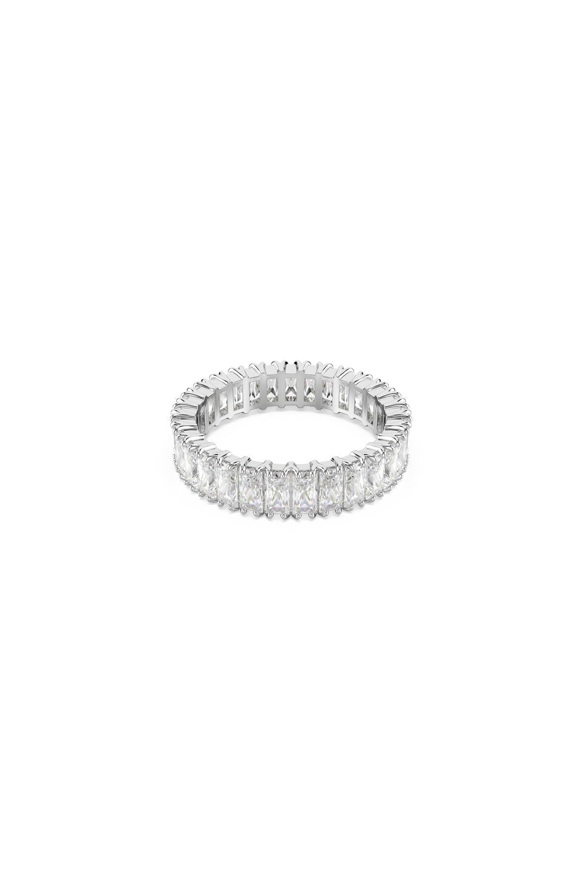 Swarovski Yüzük Re Matrıx:Rıng Bag.All-Arnd Whıte/Rhs 55 5714334