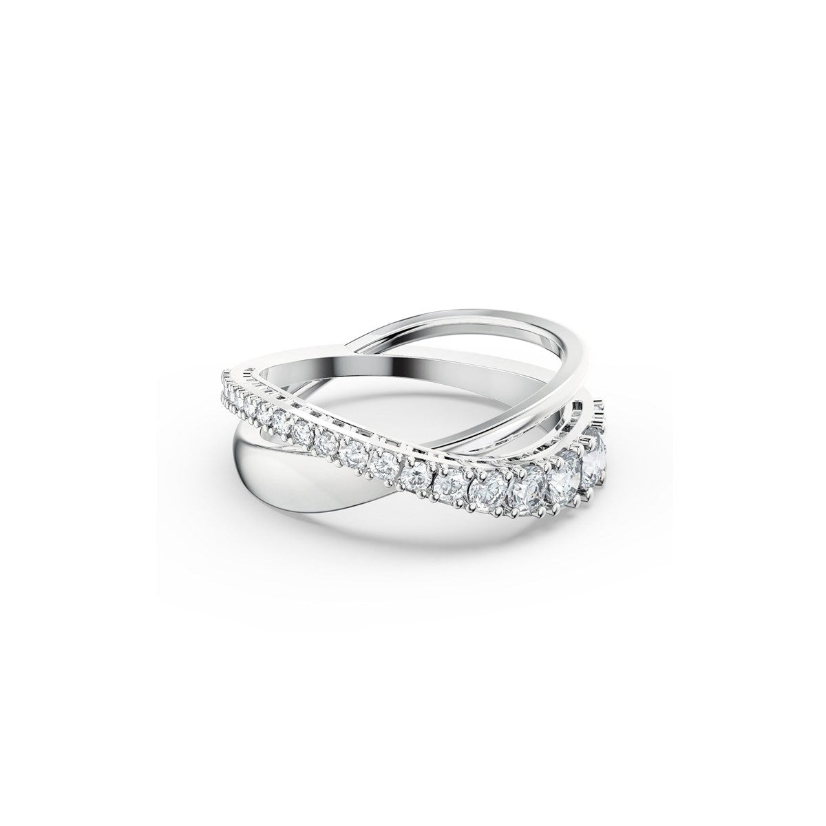 Swarovski Twist Rows Yüzük Beyaz 58 5572718